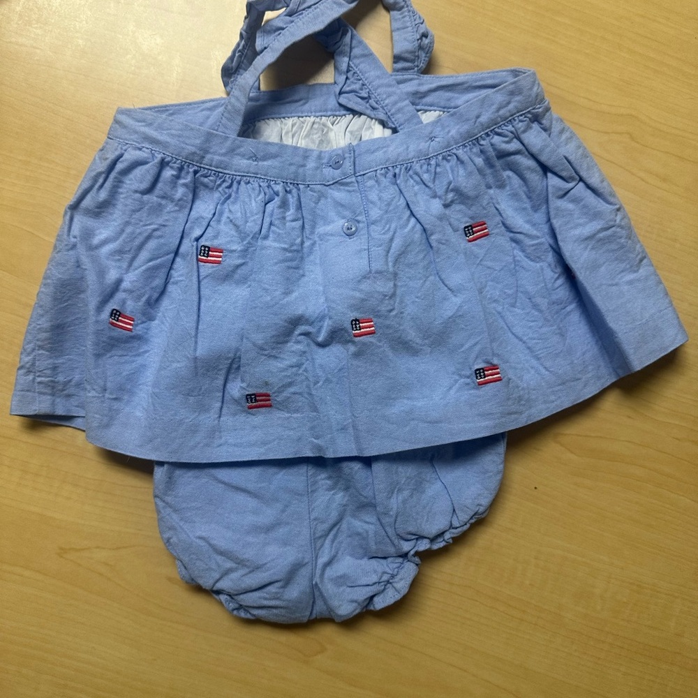 Janie and Jack AMERICAN Skirt and Bloomer Set